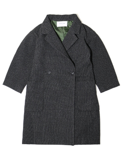 [ARCH &amp; LINE]Tech Tweed Long Coat_907 - Charcoal