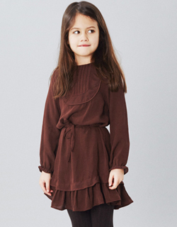[LIHO]Danica Dress - Claret Silk
