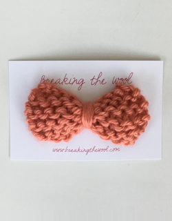 [BREAKING THE WOOL]Bow Hair Clip - Pink