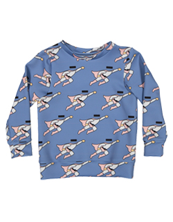 [CRLNBSMNS]Printed Sweater - Superman Blue