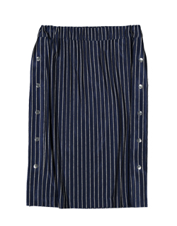 [CRLNBSMNS]Skirt - DK Blue Stripe
