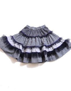 [TIA CIBANI]Patchwork Puebla Skirt - Indigo